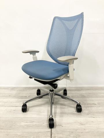 【中古】サブリナ C854BW　FSY4 オカムラ（okamura） 肘付ハイバックチェア