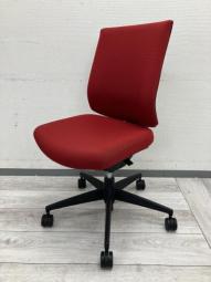 【関西倉庫在庫品】【コクヨのロングセラー商品！背骨のS字形状にジャストフィット！】　■コクヨ（KOKUYO）製　ウィザード2(Wizard2)　肘無し　ローバック　■レッド　オフィスバスターズ　【弊社使用欄：A01083819】