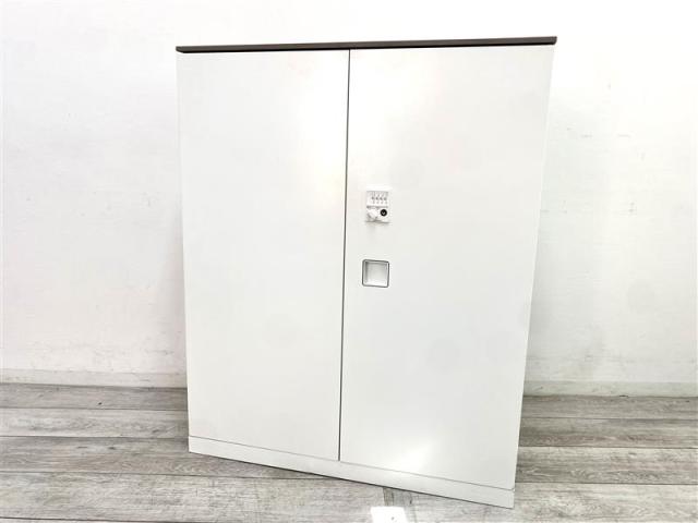 【中古】レクトライン  オカムラ（okamura） ローキャビネット／両開き