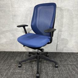 《個》【中古】オカムラ シルフィー C685XR FMP3 ハイバック オフィスチェア 固定肘付き ブルー 前傾チルト付き 2019年製|人気の高機能チェア!身体の動きに合わせて快適な姿勢をサポートする多機能チェア|中古オフィス家具をお探しならオフィスバスターズ福岡博多店へお気軽にお問い合わせください!