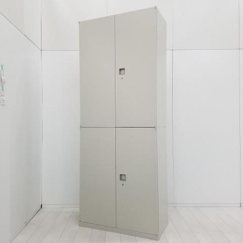 【中古】レクトライン  オカムラ（okamura） ハイキャビネット／両開き＋両開き