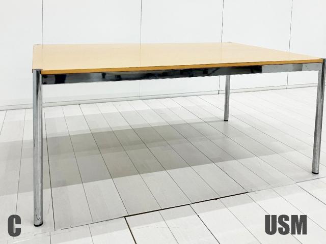 【中古】USMハラーテーブル  USMハラー ミーティングテーブル（会議机）