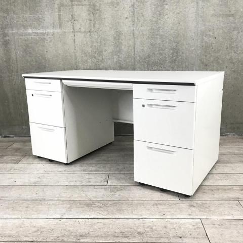 【中古】iSシリーズ SDP-IS14SAW コクヨ（KOKUYO） 両袖机