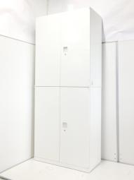 【在庫入れ替えセール品】【1セット限定！！】※奥行400mmになります。オカムラ（okamura）レクトライン（Rectline）書庫セット（両開き＋両開き）■色：ホワイト