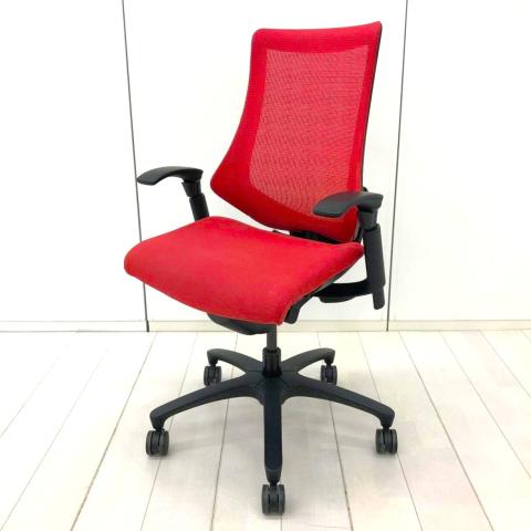 【姿勢の変化にフレキシブルに対応する高機能メッシュチェア!】■イトーキ(ITOKI)製 エフ(F)チェア 肘付 ハイバック ■可動肘 ■背面メッシュ ■ラズベリーレッド×ブラックシェル /602044 オフィスバスターズ 水戸サテライト 大子町 北茨城市 高萩市 日立市 常陸太田市 常陸大宮市 那珂市 東海村 ひたちなか市 城里町 水戸市 笠間市 茨城町 大洗町 小美玉市