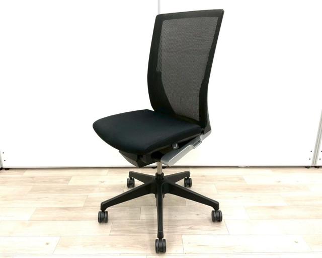 【中古】ヴェントチェア KE-867JA-T1T1T2 イトーキ（ITOKI） 肘無ハイバックチェア
