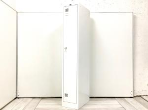 大人気＆定番！スリムな1人用更衣ロッカーが入荷！掃除用具入れとしてもおすすめ！　
■内田洋行/システムロッカー/ホワイト　NSロッカー