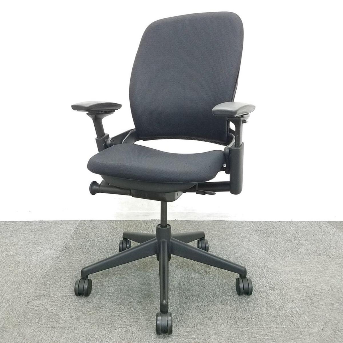 中古】リープV2 LEAPV2 Steelcase/スチールケース 肘付ハイバック