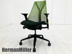 HermanMiller/ハーマンミラー　セイルチェア　ライトグリーン　前傾機能付き