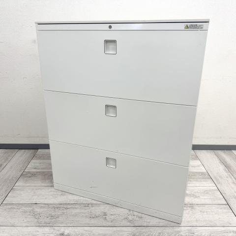 【中古】レクトライン 4BG3ZC ZA75 オカムラ（okamura） ローキャビネット／ラテラル