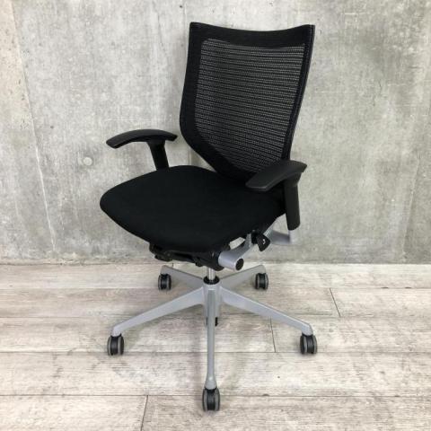 【中古】バロンチェア CP43DR FDF4 オカムラ（okamura） 肘付ローバックチェア