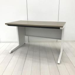 【スタイリッシュなブラウンカラー！スタンダードな幅1200㎜のオフィスデスク！】 ■イトーキ(ITOKI)製　CZRシリーズ　平机　W1200×D700㎜　■引き出し付き　■天板：木目調ブラウン/L字脚：ホワイト
