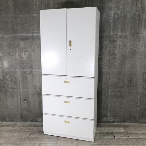 【中古】シンライン  イトーキ（ITOKI） ハイキャビネット／両開き＋3段ラテラル
