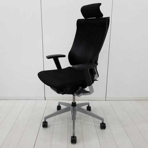 【中古】スピーナチェア（エラストマー） KE-767GV-Z5T1T1 イトーキ（ITOKI） 肘付ハイバックチェア