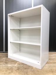 【扉がないので出し入れしやすい！】■オカムラ製　レクトラインシリーズ　オープン書庫　ホワイト　■よく使う資料やカタログ収納にオススメ！【Okamura　Rectline】