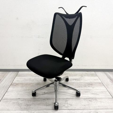 【中古】サブリナ C834BR-FSY1 オカムラ（okamura） 肘無ハイバックチェア