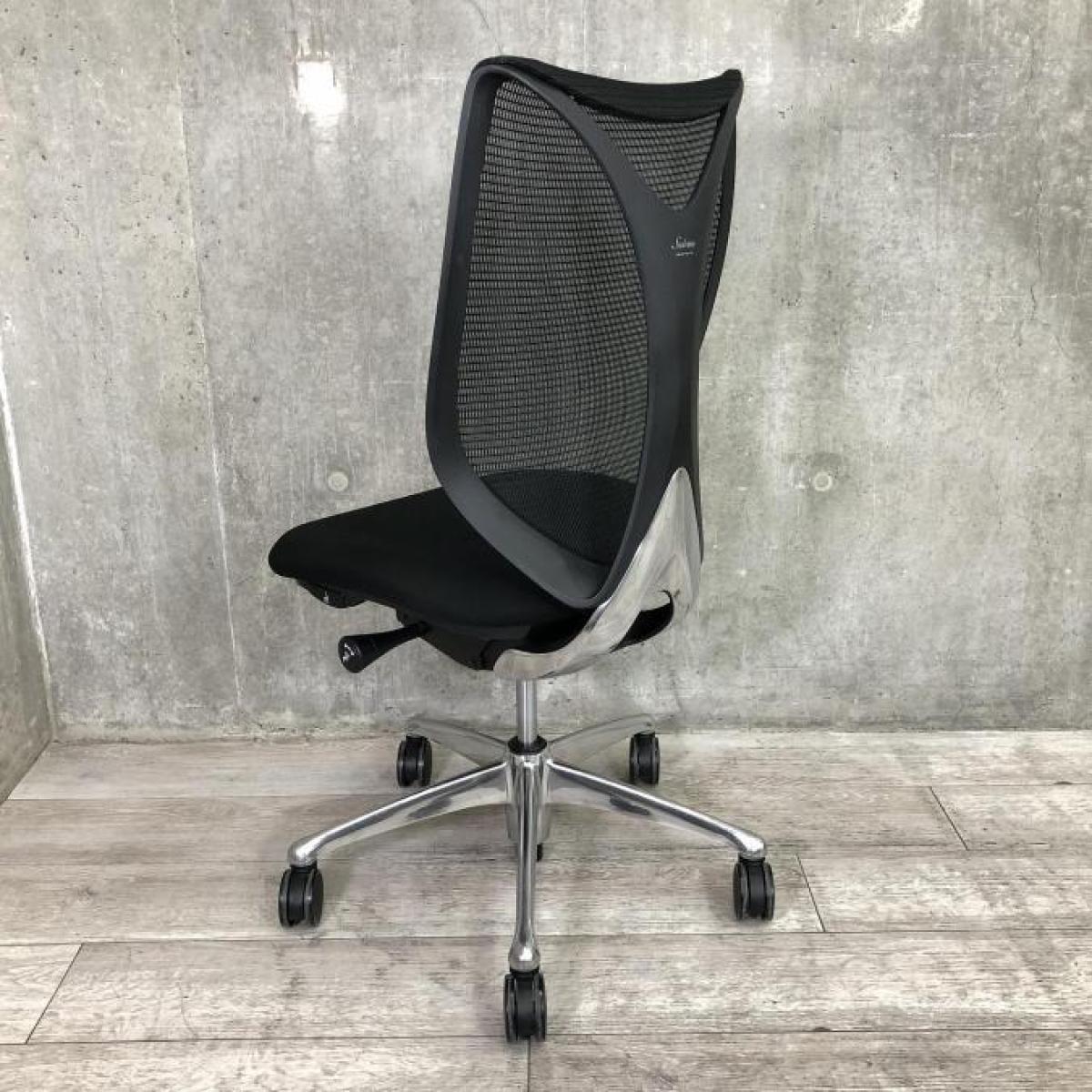 中古】サブリナ C834BR FSY1 オカムラ/okamura 肘無ハイバックチェア