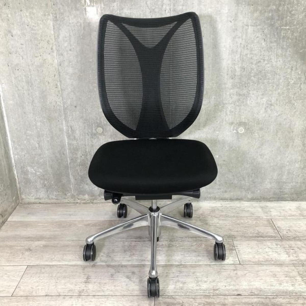 中古】サブリナ C834BR FSY1 オカムラ/okamura 肘無ハイバックチェア