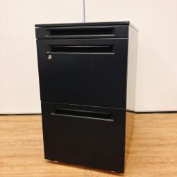【西】オカムラ　アドバンスシリーズ　3段ワゴン　人気のブラックカラー入荷！