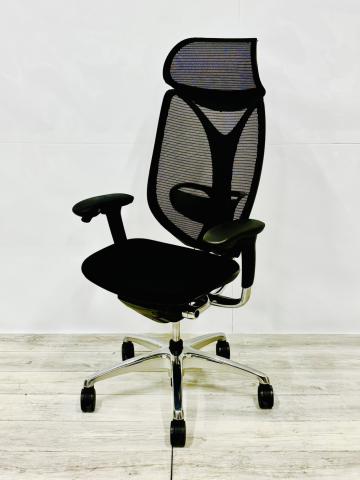 【中古】サブリナ  オカムラ（okamura） 肘付ハイバックチェア