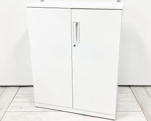 【使いやすさで選ぶならコレ！】■コクヨ　エディアシリーズ　両開き書庫　ホワイト天板付　■フラットで美しいデザインが人気！高品質でお得なKOKUYO商品！
