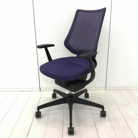 【中古】イング バーチカル 樹脂  コクヨ（KOKUYO） 肘付ハイバックチェア