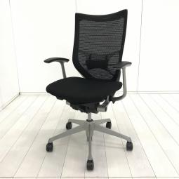 【在庫入替セール】【訳アリ品】【長時間の着座でも疲れにくい！ベストなポジションが得られる先進設計！】　■肘付き　■ハイバック　■固定肘　■背面メッシュ　■ブラック　■ランバーサポート　■事務椅子　■役員用　※愛知※名古屋※豊田※三重