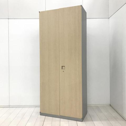 【中古】レクトライン 4B318Y　ZB41 オカムラ（okamura） ハイキャビネット／両開き