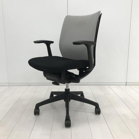【中古】ヴィスコンテチェア CWJ6ZA FAR9 オカムラ（okamura） 肘付ローバックチェア