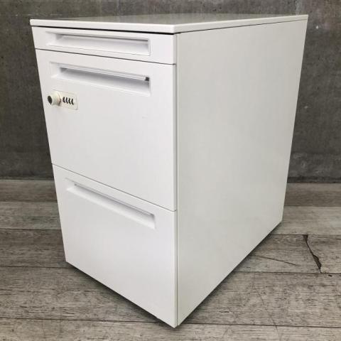 【中古】アドバンス  オカムラ（okamura） ワゴン3段
