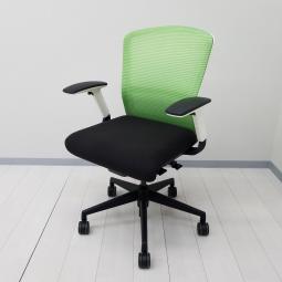【在庫入替セール品！（本在庫限定価格）】【快適な座り心地を追求して新たに開発された最新メカニズム！ワンランク上の座り心地！】■ウチダ(UCHIDA)製　エルフィ(Elfie)チェア　肘付　ハイバック　背面メッシュ　■可動肘　■背面：ティールグリーン/座面：ブラック　※エンブレム無し　【弊社使用欄：A01075573】【HU】