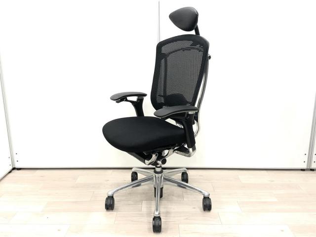 【中古】コンテッサチェア  オカムラ（okamura） 肘付ハイバックチェア