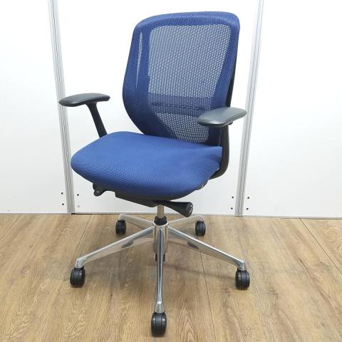 【中古】シルフィーメッシュ  オカムラ（okamura） 肘付ローバックチェア