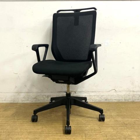 【中古】ミレッザ ロッキング有 KF-910JB-T1T1T1 イトーキ（ITOKI） 肘付ハイバックチェア