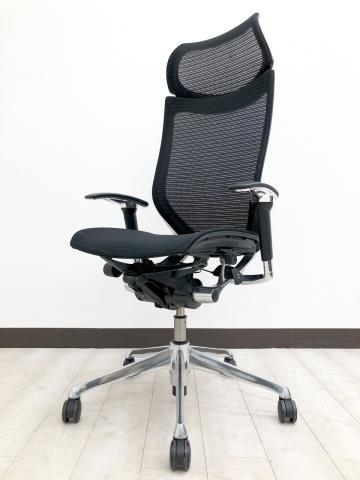 【中古】バロンメッシュチェア CP85BR FDF1 オカムラ（okamura） 肘付ハイバックチェア