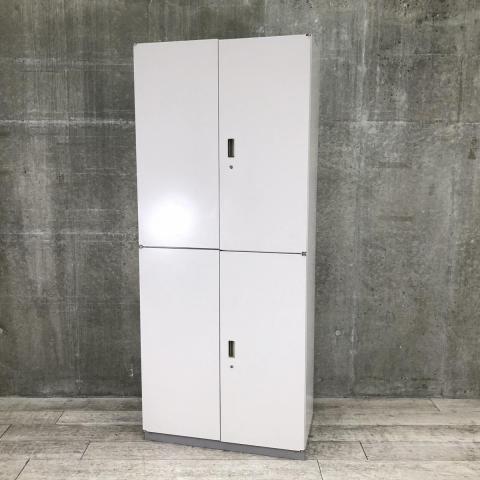 【中古】シンライン HTM-109HSS-WE イトーキ（ITOKI） ハイキャビネット／両開き＋両開き