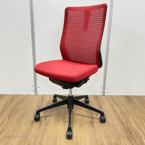 【中古】コーラルメッシュ  オカムラ（okamura） 肘無ハイバックチェア