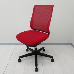 【在庫入替セール品！（本在庫限定価格）】【フィット感のあるメッシュで快適な座り心地を実現！】■コクヨ（KOKUYO）　ミトラ（Mitra）チェア　■ランバーサポート付き　■カーマイン×ホワイトフレーム【弊社使用欄：A01076081】【HU】
