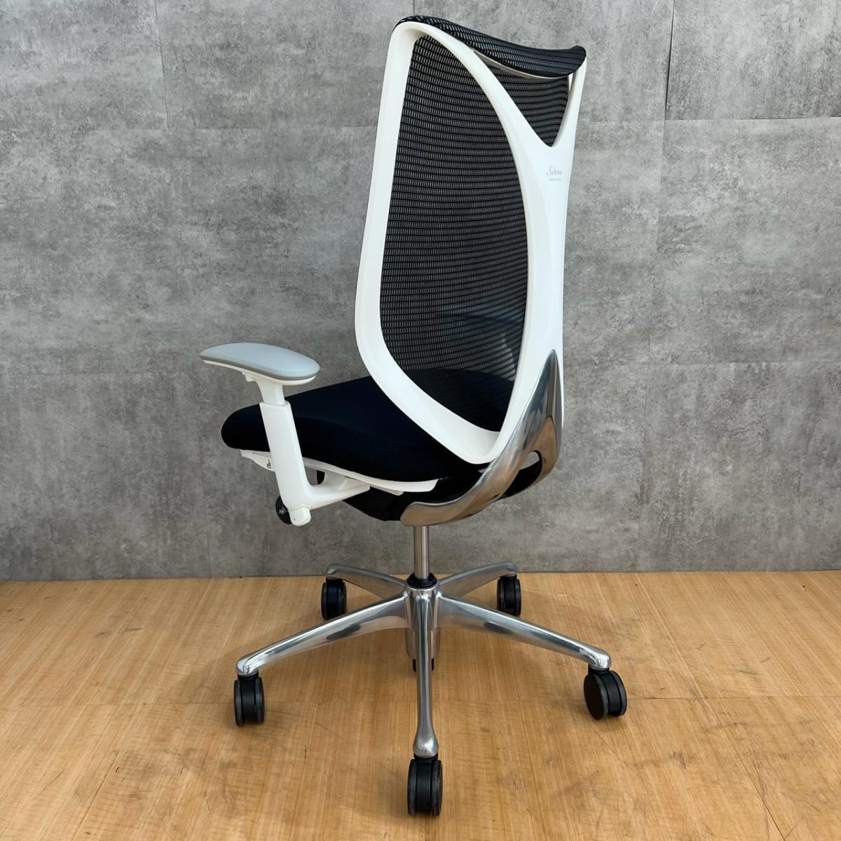 中古】サブリナ C853BW FSY1 オカムラ/okamura 肘付ハイバックチェア