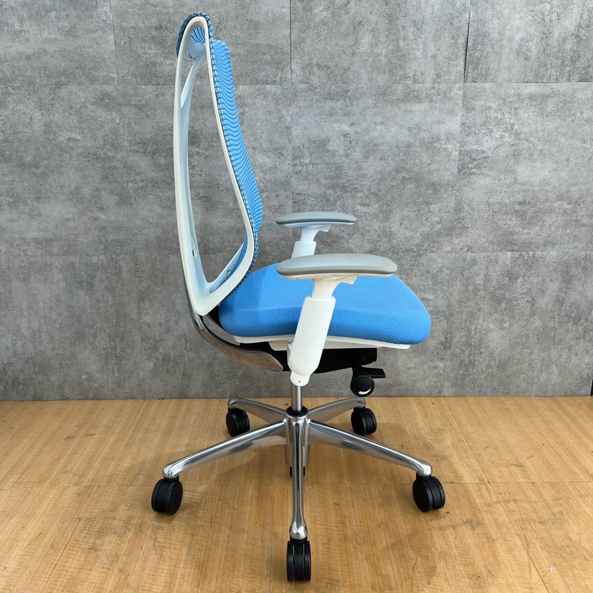 中古】 C854BZ FSY4 オカムラ/okamura 肘付ハイバックチェア 614203