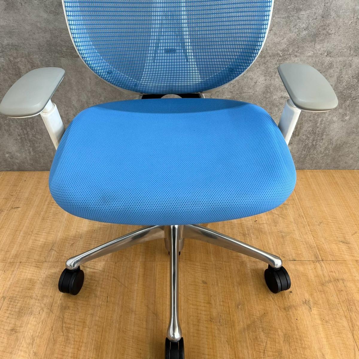 中古】 C854BZ FSY4 オカムラ/okamura 肘付ハイバックチェア 614203