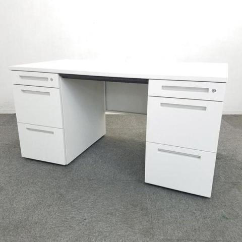 【中古】CZRデスク CZR-147BAB-W9W9 イトーキ（ITOKI） 両袖机