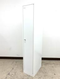 【スキマ収納おまかせ横幅332㎜！スリムサイズお一人様用】■オカムラ製　FZシリーズ　1人用ロッカー　更衣ロッカー　■ホワイト