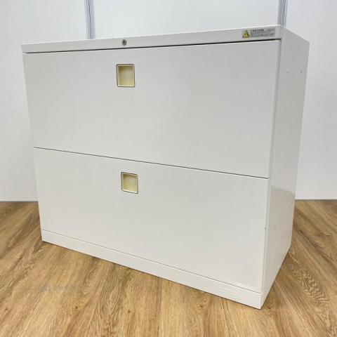【中古】レクトライン  オカムラ（okamura） ローキャビネット／ラテラル