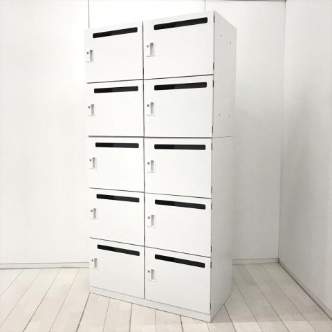【中古】エルレージ 5-856-0302 ウチダ（UCHIDA) 10人用パーソナルロッカー