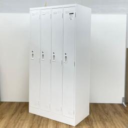 【大人気のスタンダードタイプの4人用ロッカー！】■KOKUYO（コクヨ）　LKロッカー　ホワイト　■4人用更衣ロッカー　シリンダー錠