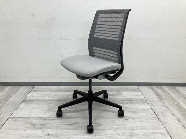 【中古】シンクチェア（新モデル） 465A300 Steelcase（スチールケース） 肘無ハイバックチェア