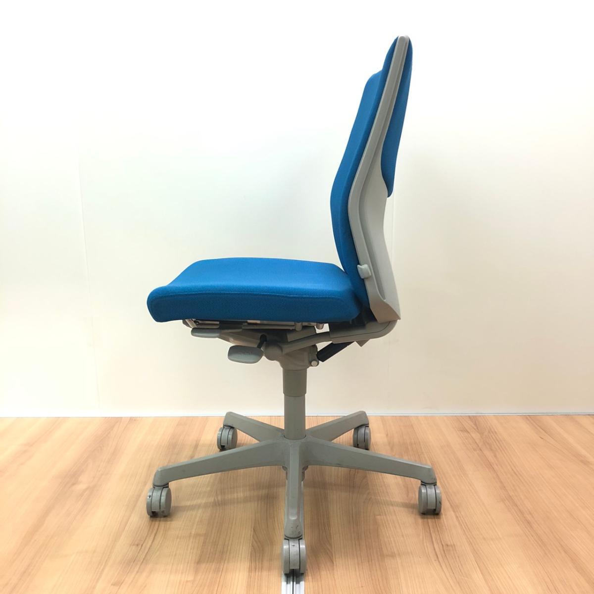 中古】エスクード C445GR-FFW5 オカムラ/okamura 肘無ハイバックチェア
