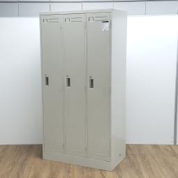 【訳あり品:キズ・サビあり】コクヨ LKシリーズ ニューグレー W900/D515/H1790サイズ ゆとりのある収納スペース! 衣類や個人の荷物・貴重品の管理にオススメ! 3人用更衣ロッカー!!※保証対象外品になります。