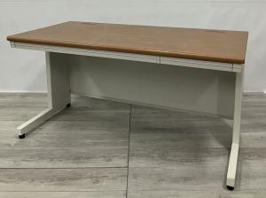 【中古】【コスパ抜群な机が入荷しました！】　■ブラウン天板〈ナチュラル〉　■事務机　■作業用机　■テーブル　■デスク　■茶色　■在宅ワーク　※愛知※名古屋※豊田※三重